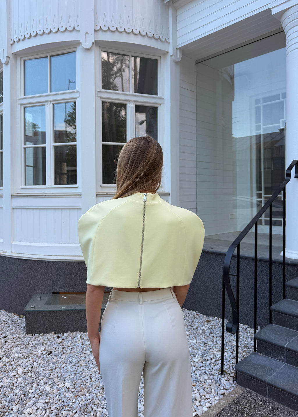 Butter Yellow Sculpt Top