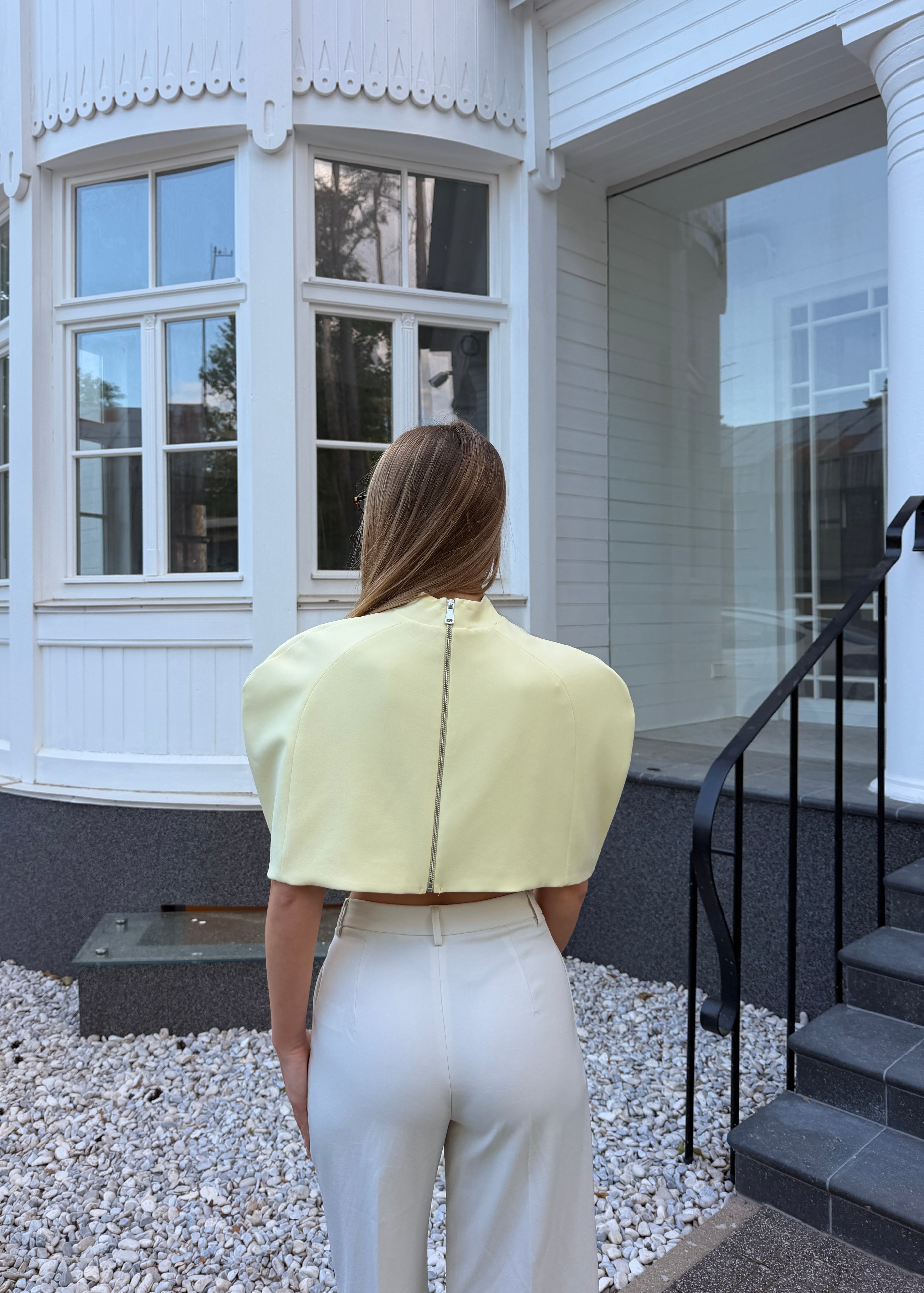 Butter Yellow Sculpt Top