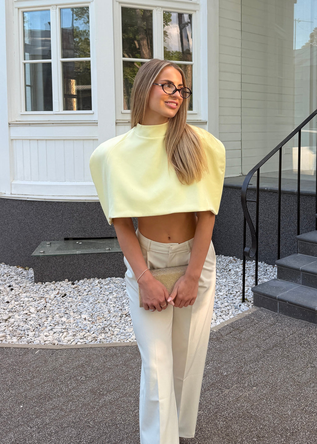 Butter Yellow Sculpt Top