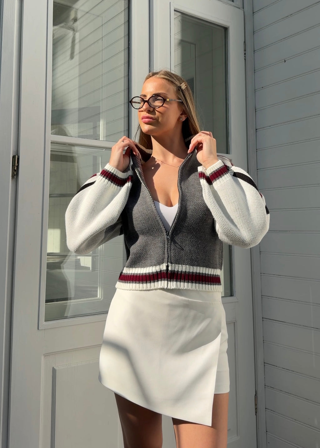 Cloud Zip Knit Cardigan