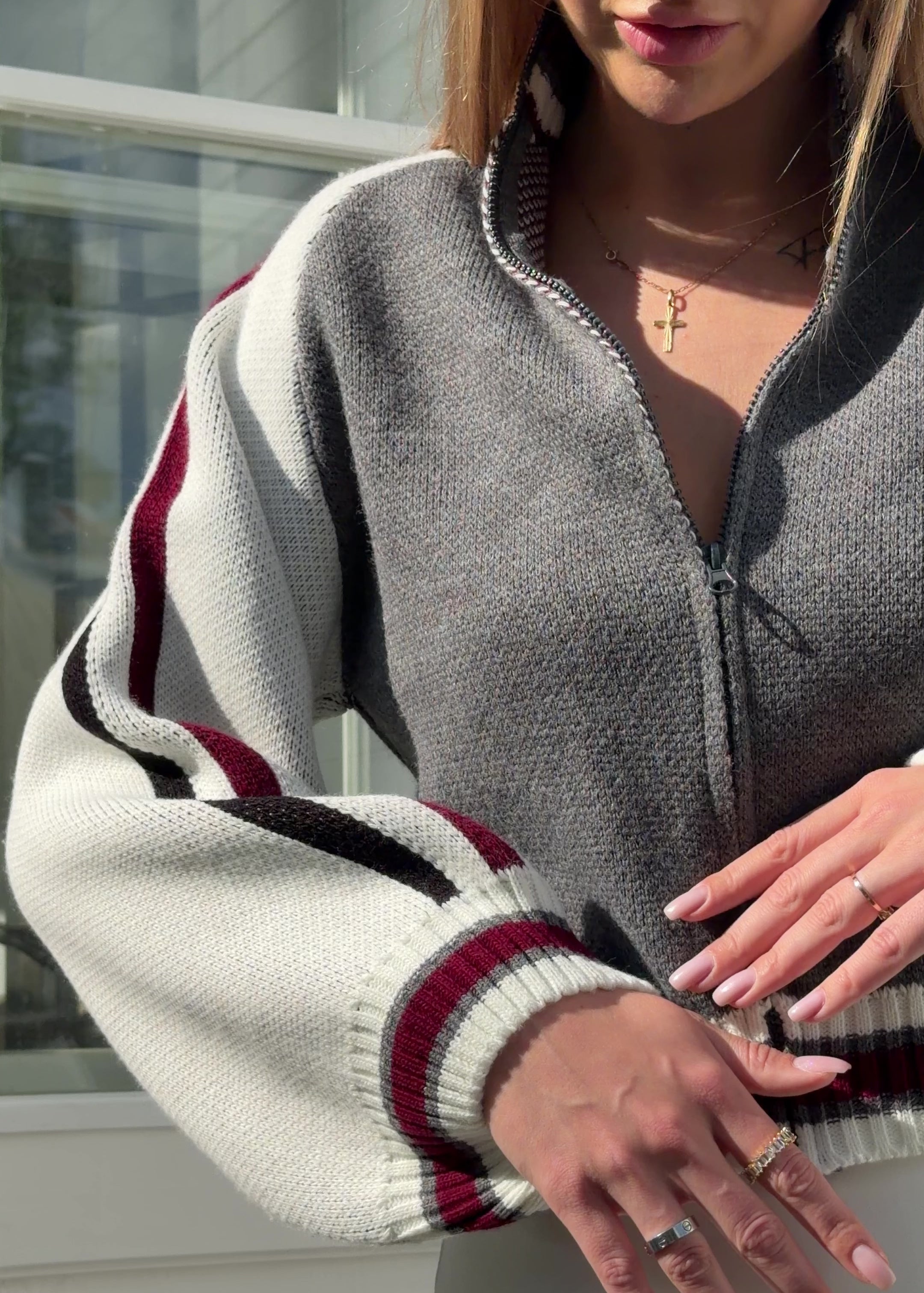 Cloud Zip Knit Cardigan