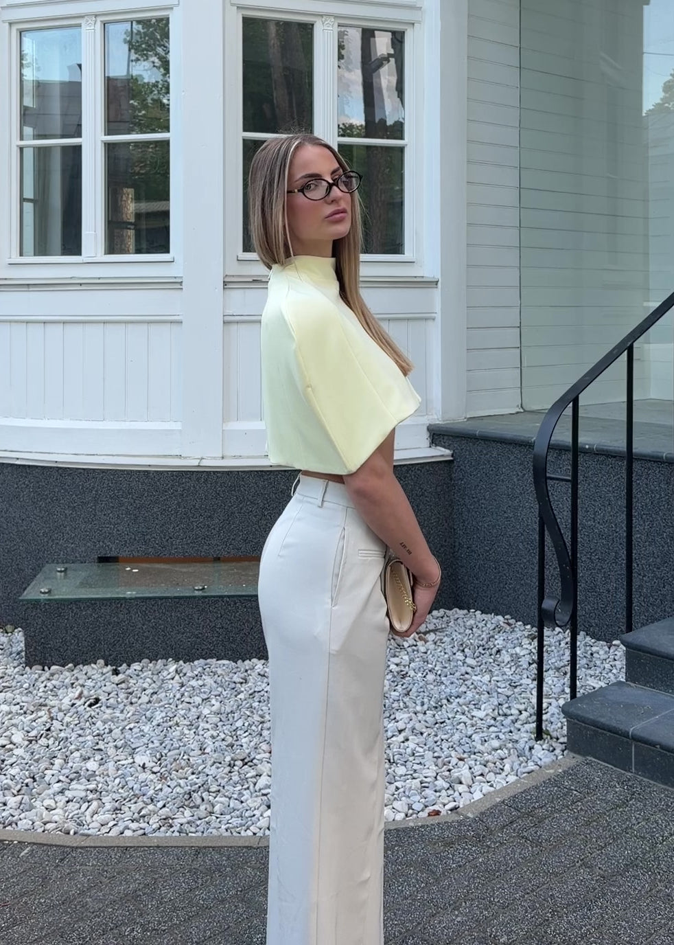 Butter Yellow Sculpt Top